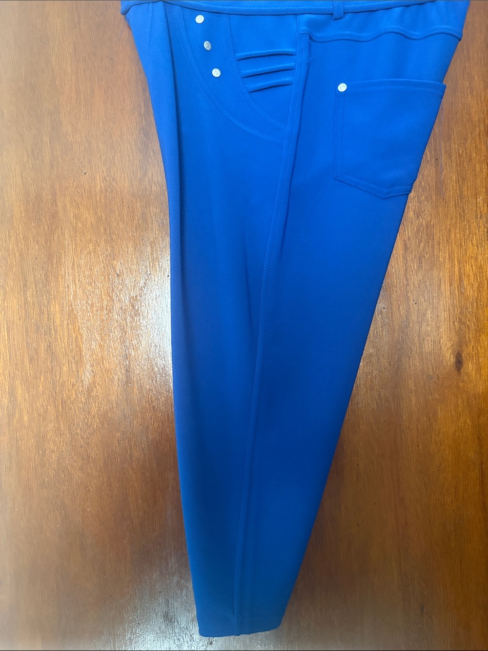 Royal Blue Slim Ponte Leggings
